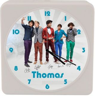 one 1 direction plastic bedside alarm clock any name gift