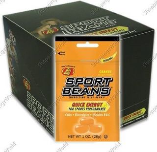 ORANGE Energizing SPORT BEANS by Jelly Belly ~ Case