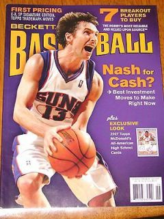 Newly listed Beckett Basketball Price Guide June 2007 Steve Nash