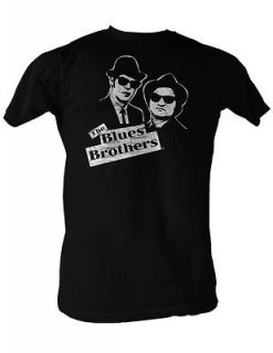 The Blues Brothers B and W Movie Funny Adult X Large T Shirt