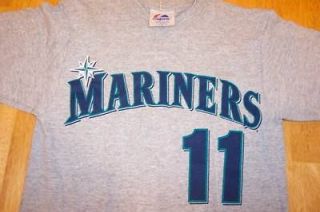 SEATTLE MARINERS #11 MLB T Shirt YOUTH SMALL NEW