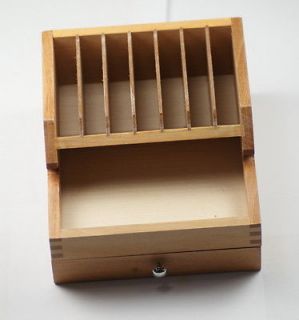 SMALL WOODEN CABINET & DRAWER FOR WATCHMAKERS STORAGE WATCH PARTS
