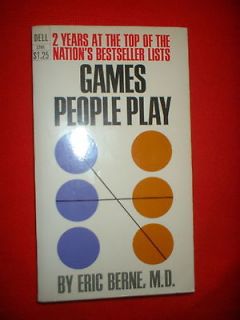 GAMES PEOPLE PLAY Eric Berne 1967 GROVE PRESS 1st Paperback Edition