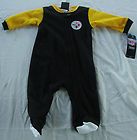 Pittsburgh Steelers NFL Newborn Infant Footed Pajama Blanket Sleeper