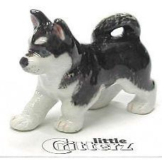 LITTLE CRITTERZ Dog Miniature Figurine Bering Siberian Husky