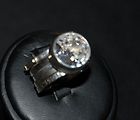 Sterling Silver Rings Cubic Zirconia Center, Sz 6   RET   R1790