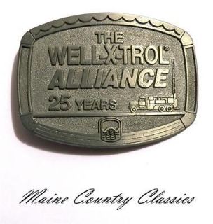 Vintage WELL X TROL ALLIANCE 25 YEARS BELT BUCKLE Well Drilling Rig