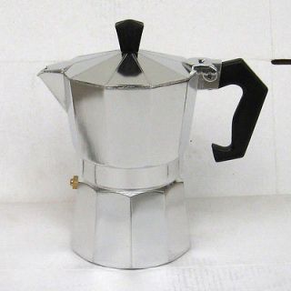 Aluminum 3 Cup Latte Mocha Coffee Pot Stovetop Espresso Maker 150 ML