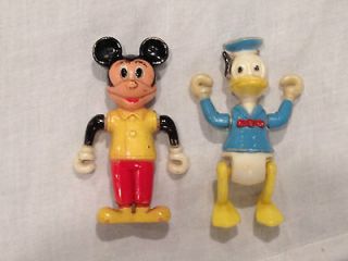 ANTIQUE LOT OF DISNEY MICKEY MOUSE & DONALD DUCK  CELLULOID FIGURES
