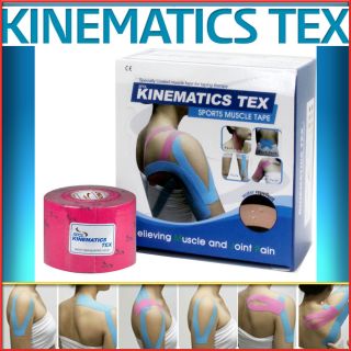 Pink KOREA TEX Kinesiology Muscle Care Tape Sports Taping Method Waist