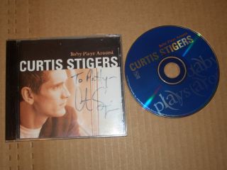 CURTIS STIGERS BABY PLAYS AROUND CD HAND SIGNED JAZZ NEAR MINT DISC