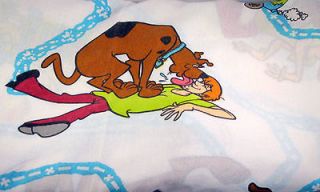 Vintage Dan River Scooby Doo Twin Flat Fitted Sheet Set Bedding