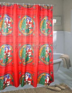 Santa Claus children give gift Bathroom Fabric Shower Curtain hs253
