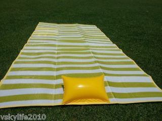 Beach Mat Picnic Mat Inflatable Pillow Outdoor Living Camping Pool Spa