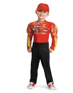 Disney Pixar Cars 2 Lightning McQueen Boys Classic Muscle Costume NWT