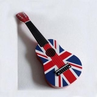 New British flag design guitar acoustic instrument kids music