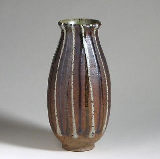 Large decorated vase made by ANTONIO PRIETO circa 1960, 12 5/8 high
