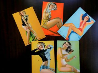 Mutoscope Earl Moran Pinup Cards in excellent condition 3 1/4 x 5 1