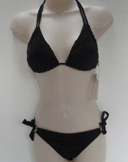 by Raisins 2 piece Set Bikini Swimsuit Swimwear NWT Black Large