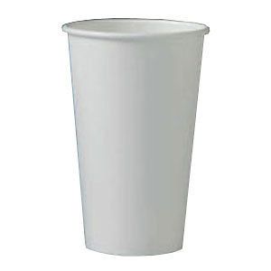 16 oz Paper Coffee Cup Solo Hot Cup w/ LIDS Set of 100