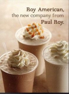 BLENDED COFFEE SINGLES FRAPPE, LATTE FROM FAMOUS MAKER PAUL ROY