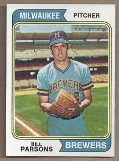 1974 74 Topps #574 BILL PARSONS NEAR MINT CONDITION