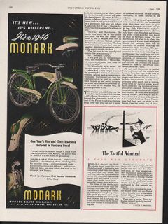 1946 MONARK CYCLE WHEEL BIKE FITNESS SILVER KING PEDAL