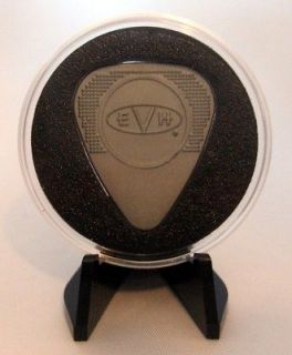 Van Halen Guitar Pick (Gray) With MADE IN USA Display Case & Stand