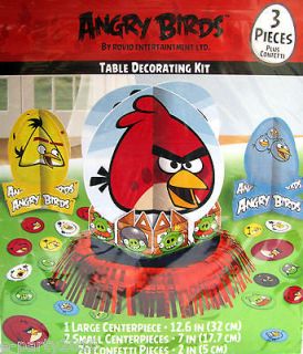 ANGRY BIRDS CENTERPIECE Table DECORATING KIT Birthday Party Supplies