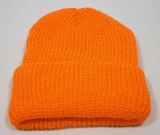 Rothco Blaze Safety Orange Hunting Beanie Cuff Hat Cap Hunting New