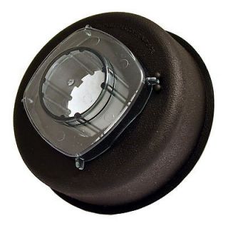 Two Piece Flexible Black Rubber Lid and Plug, Replaces Vita Mix 1191