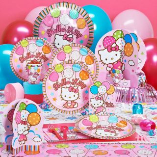 HELLO KITTY Party Supplies / Decorations / Plates / Napkins / Cups