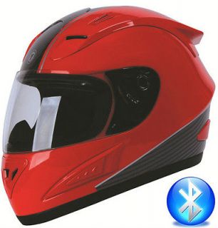 TORC T10B Blinc Bluetooth Full Face Motorcycle Helmet DOT Absolute Red