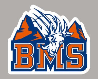 BLUE MOUNTAIN STATE college decal sticker LOGO