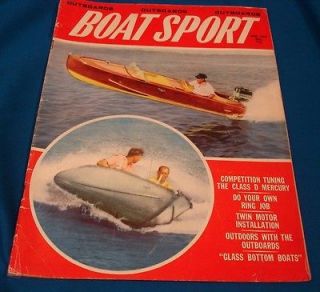 Vintage June 1956 Boat Sport Magazine Racing Inboard Outboard