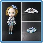 Neo Kenner Blythe Doll Outfit Handmade Dress Clothes Basaak shirt and