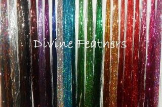 BLING Hair Extension Tinsel Extensions 40 Tinsel 24 Colors SPARKLE