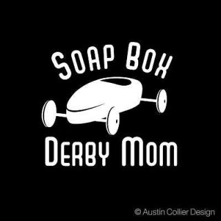 SOAP BOX DERBY MOM Vinyl Car Decal Window Sticker