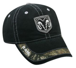 NWT. Dodge Ram, Black, Mossy Oak Camo Cap Hat