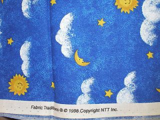 Clouds and Sunshine Sky Fabric by Fabric Traditions, 1998, 1 yd + 10