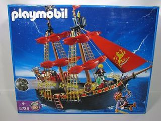 PLAYMOBIL BLACKBEARDS PIRATE SHIP w/ Accessories #5736 Mostly