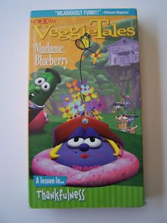 Veggie Tales MADAME BLUEBERRY Thankfulness 1993 VHS