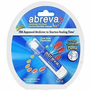 Abreva Cold Sore/Fever Blister Treatment, Pump 0.07 oz (2 g) EXP 08