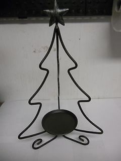 Longaberger Wrought Iron Christmas Tree Candle Holder