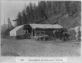 Photo Idaho,Rooseve lt second hand store,horses, c1903
