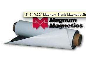 12x24 Blank Magnetic Sign Sheets   Blank Car Magnets Magnum Best On