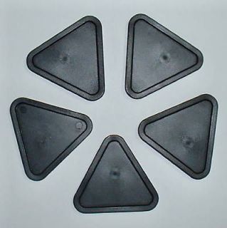 Small Black Triangle Air Pucks for Table Hockey