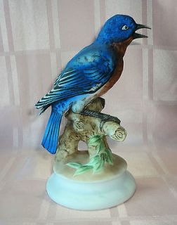 Lefton China Bluebird Figurine Handpainted Bird KW1271 Japan MINT
