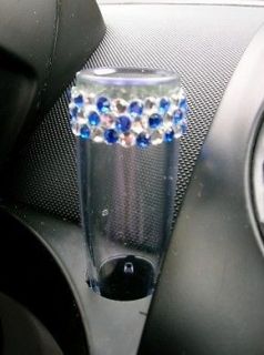 VW Beetle Flower Vase  Custom Diamond and Blue Bling