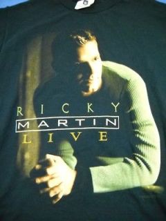 Vintage Ricky Martin Live Livin La Vida Loca Tour 1999 T Shirt